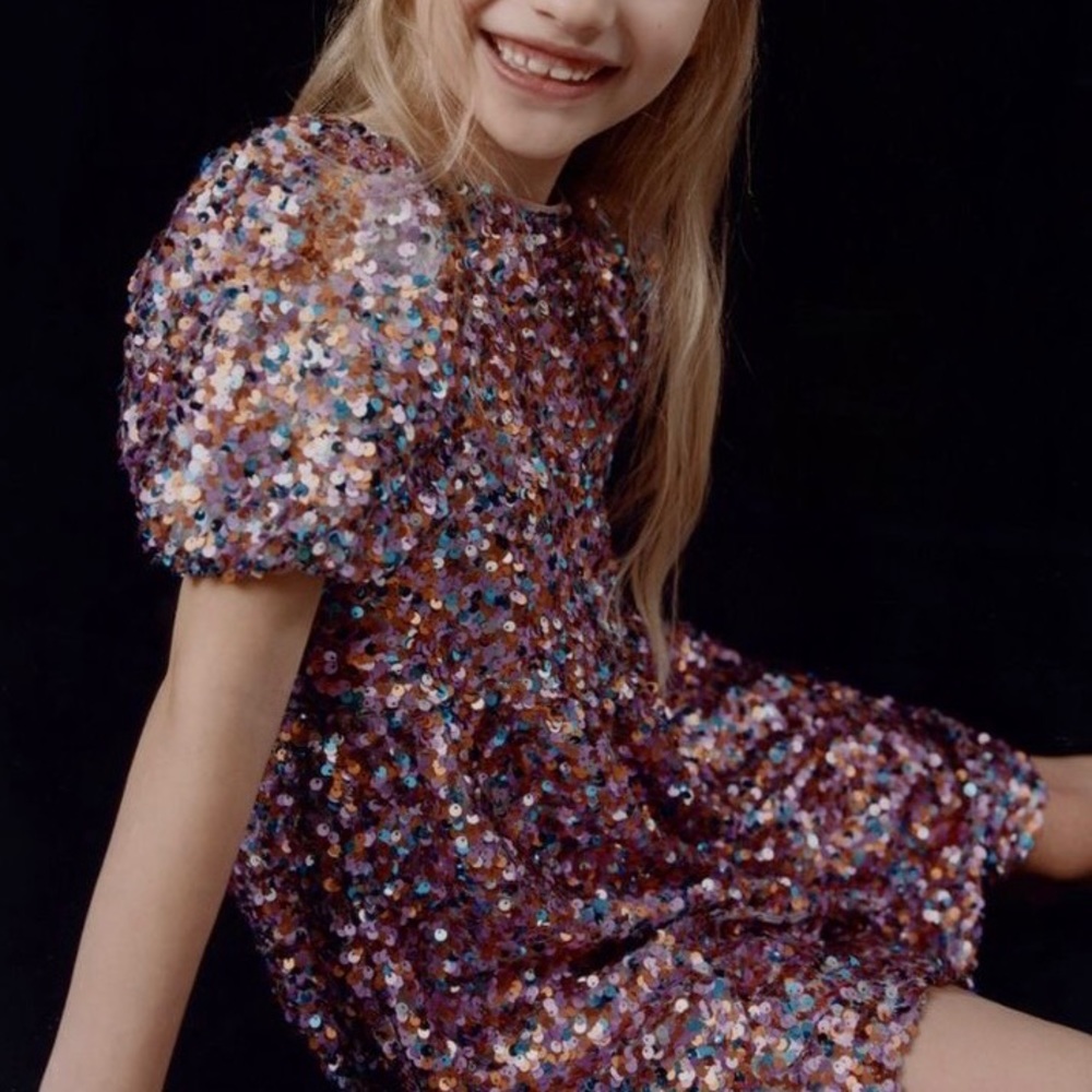 Girls Zara Sequin Dress
